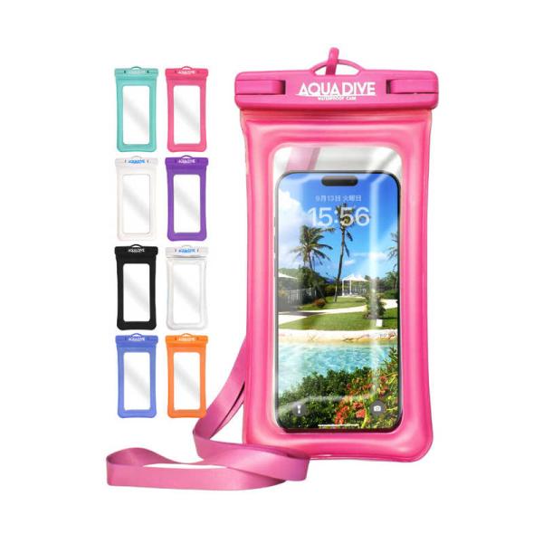 shizukawill　スマホ 防水ケース エアアリ アクアダイブ ピンク Shizukawill　...