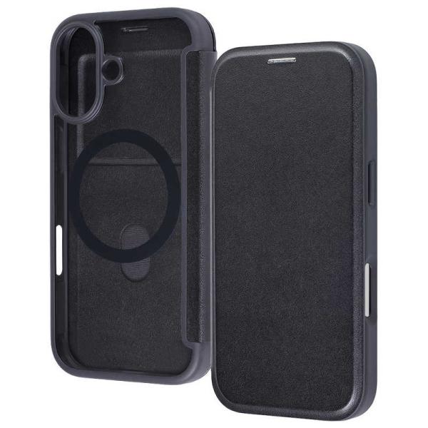 レイアウト　iPhone17  クリアフリップケース マグネット マグネット充電対応 /　RT-P5...