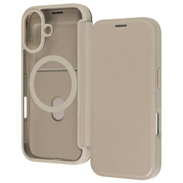 レイアウト　iPhone17  クリアフリップケース マグネット マグネット充電対応 /　RT-P5...