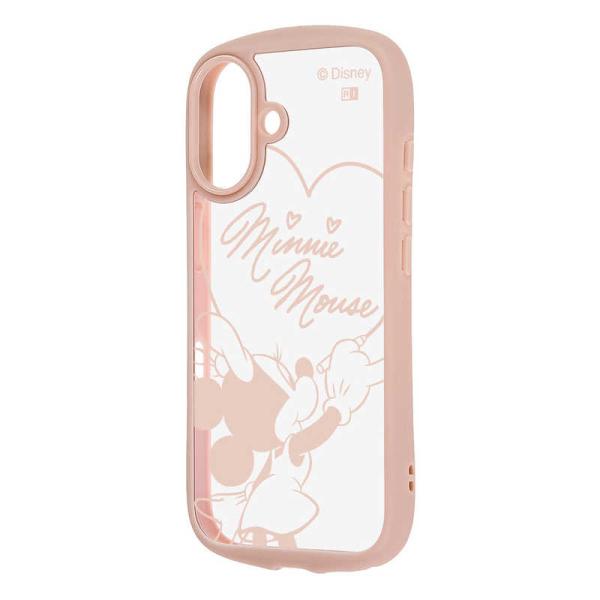 レイアウト　iPhone17  ディズニー / Puffull 衝撃吸収 バンパー ハイブリッドケー...