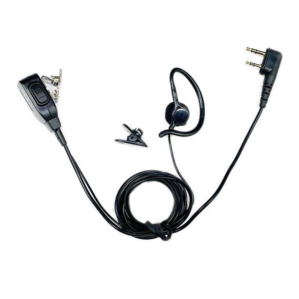 生涯スポーツ応援団　イヤホン付クリップマイクロホン ICOM対応 L型2ピン用　FGEPIL