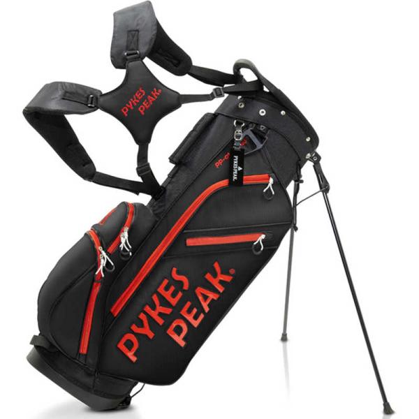 FUNSTANDARD　ゴルフ用品 ゴルフ キャディバッグ パイクスピーク ブラック＆レッド　413...