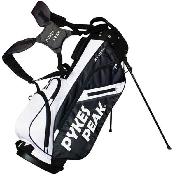 FUNSTANDARD　ゴルフ用品 ゴルフ キャディバッグ パイクスピーク ブラック＆ホワイト　41...