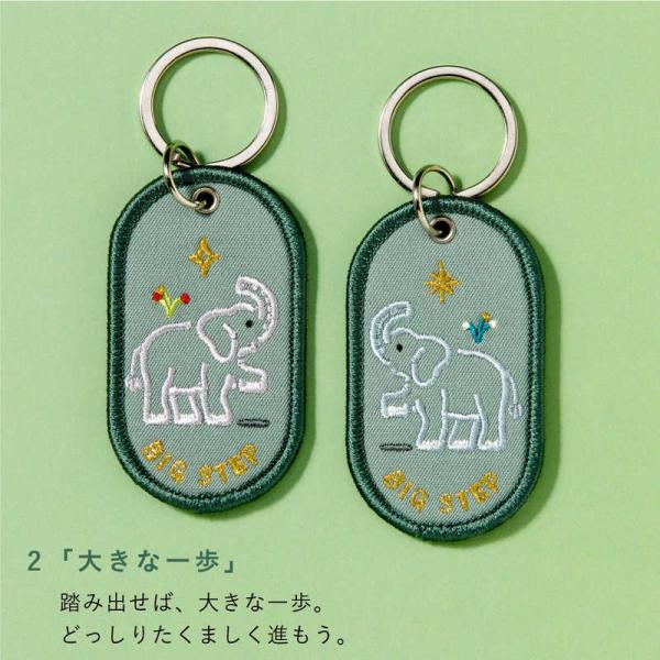 いろは出版　2/8b PAIR KEY RING ZOO ver. BIG STEP　GKBZ02