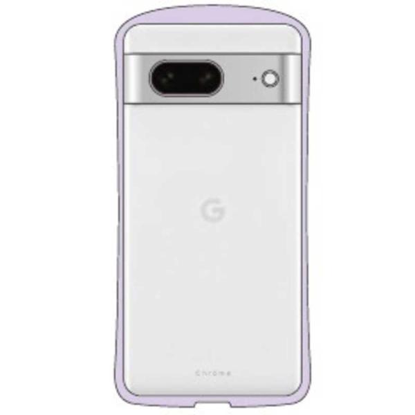 ナチュラルデザイン　GooglePixel 7a専用背面型ケース Chrome-CLEAR ラベンダ...
