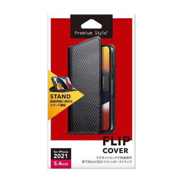 PGA　iPhone 13 mini　5.4インチ フリップカバー Premium Style カー...