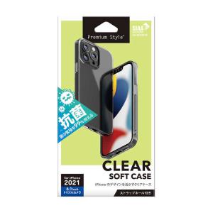 PGA　iPhone 13 Pro 3眼 抗菌TPUケース Premium Style クリア　PG-21NTP01CL｜y-kojima