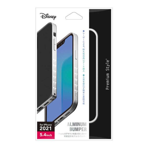 PGA　iPhone 13 mini　5.4インチ アルミバンパー/シルバー　ミッキーマウス　PG-...