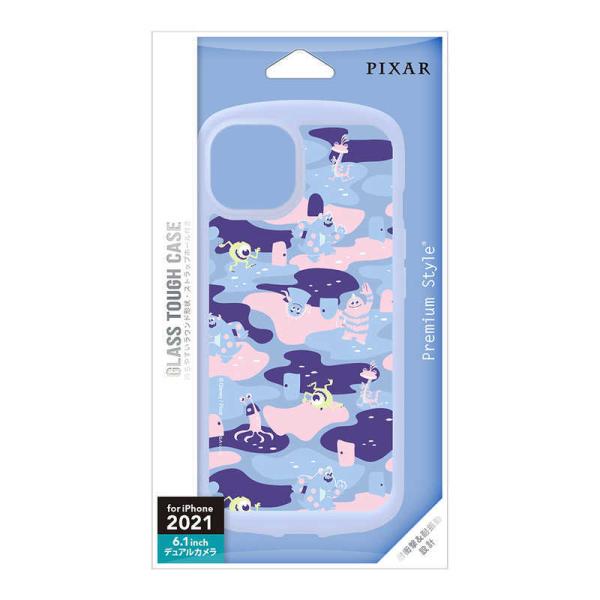PGA　iPhone 13 2眼 ガラスタフケース Premium Style モンスターズ・インク...