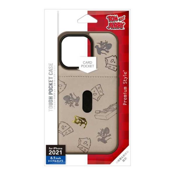 PGA　iPhone 13 Pro 対応 6.1inch 3眼 タフポケットケース トムとジェリー/...