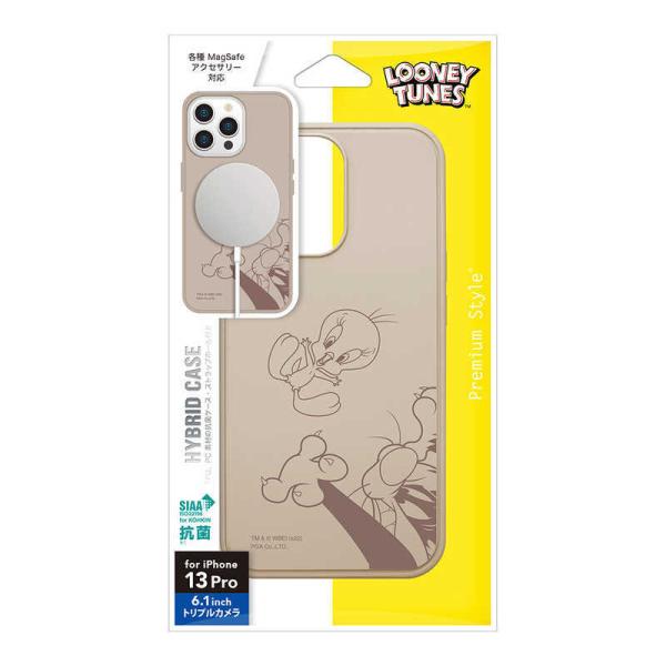 PGA　iPhone 13 Pro用 MagSafe対応 抗菌ハイブリッドケース ルーニー・テューン...