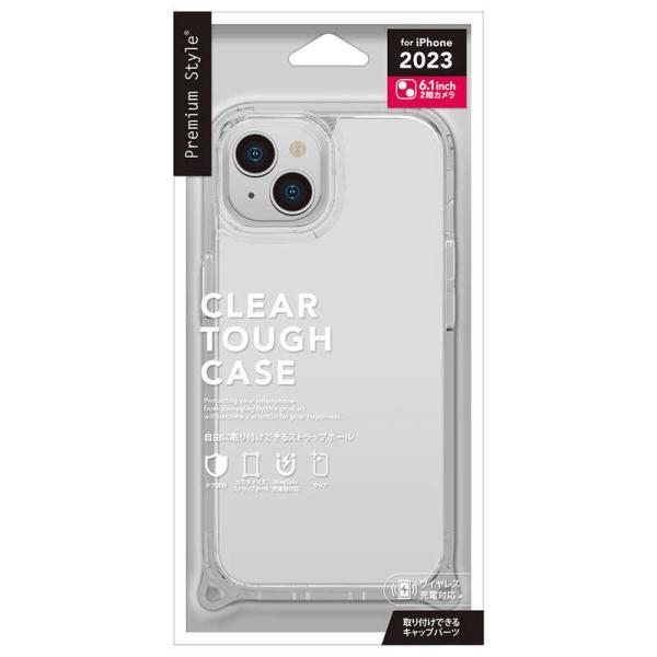PGA　iPhone 15(6.1インチ) クリアタフケース Premium Style クリア　P...