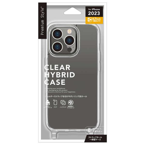 PGA　iPhone 15 Pro Max(6.7インチ) ハイブリッドケース Premium St...
