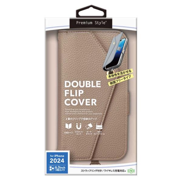 PGA　iPhone 16 Pro(6.3インチ) ダブルフリップカバー Premium Style...