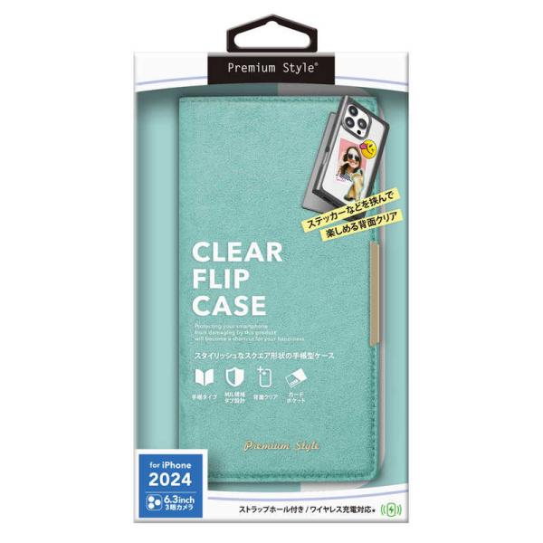 PGA　iPhone 16 Pro(6.3インチ) クリアフリップケース Premium Style...