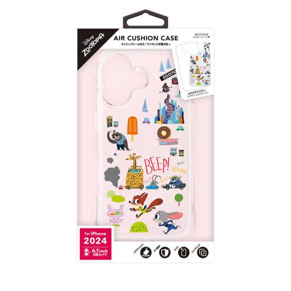 PGA　iPhone 16用 エアクッションケース Premium Style ズートピア　PG-D...