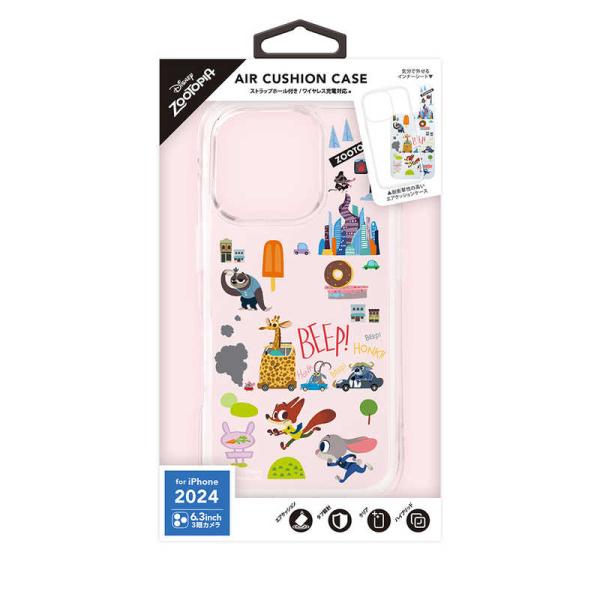PGA　iPhone 16 Pro用 エアクッションケース Premium Style ズートピア　...