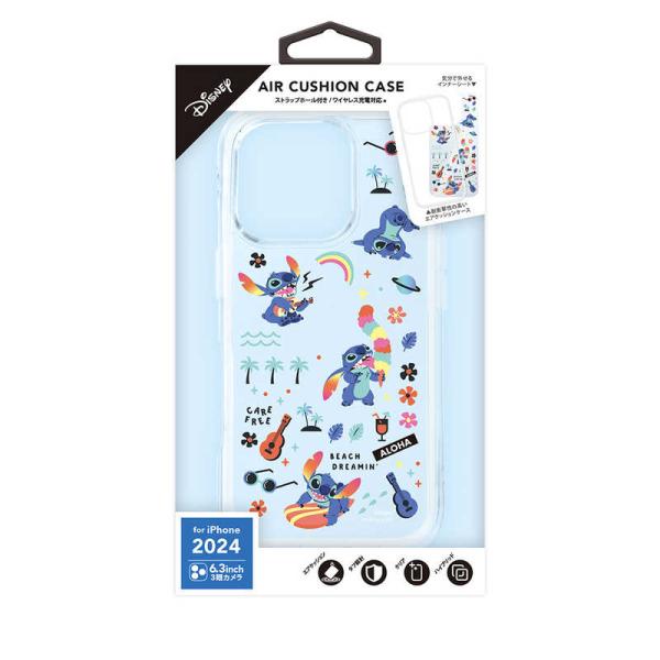 PGA　iPhone 16 Pro用 エアクッションケース Premium Style スティッチ　...