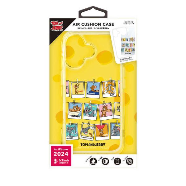 PGA　iPhone 16用 エアクッションケース Premium Style トムとジェリー　PG...