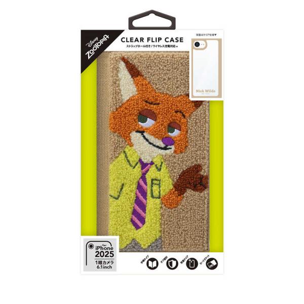 PGA　iPhone 16e クリアフリップケース Premium Style ズートピア　PG-D...