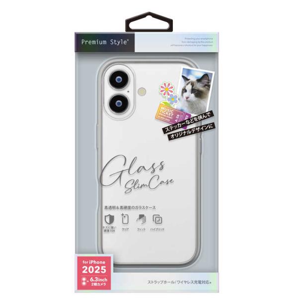 PGA　iPhone17  ガラスハイブリッドケース　PG-25AGT03GY