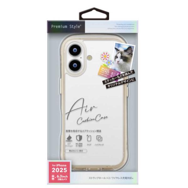 PGA　iPhone17  エアクッションケース　PG-25AAR02BE