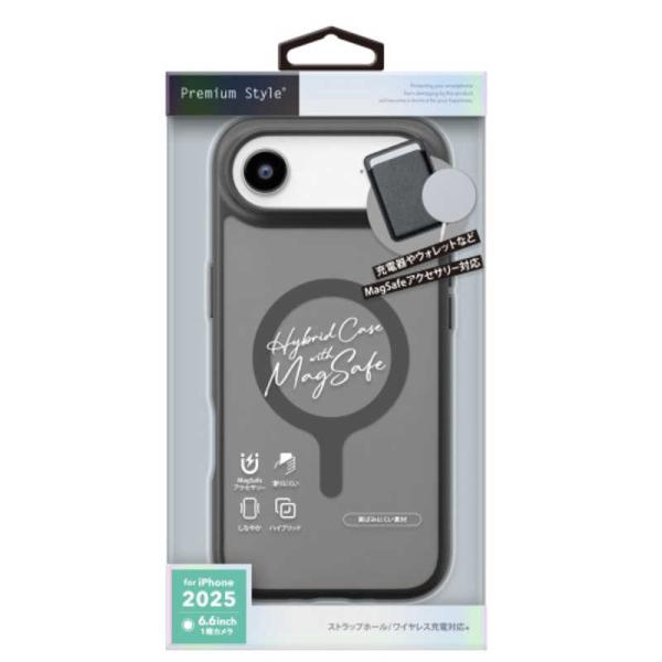 PGA　iPhone Air MagSafe対応 ハイブリッドケース　PG25CMH01BK