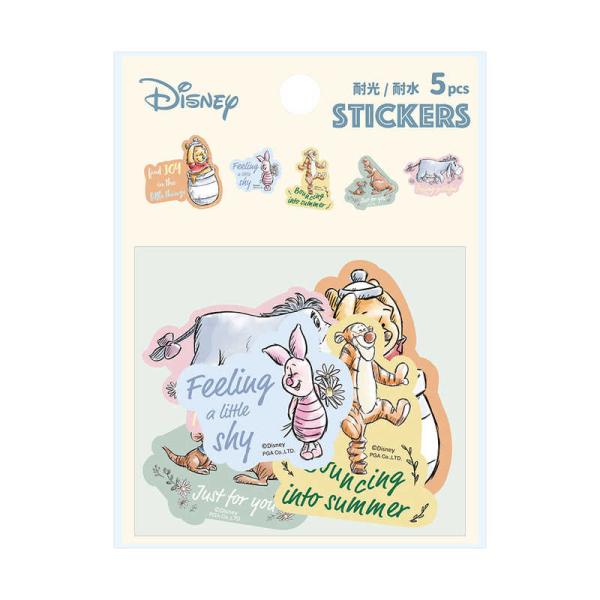 PGA　ステッカー 5PCSセット Premium Style くまのプーさん　PG-DSTK87P...