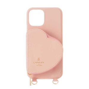 ランバン Wrap Case Pocket Simple Heart with Pearl Type Neck Strap for iPhone 13 Pro Max LANVIN en Bleu LBSHSWPPWPNIP2167の商品画像
