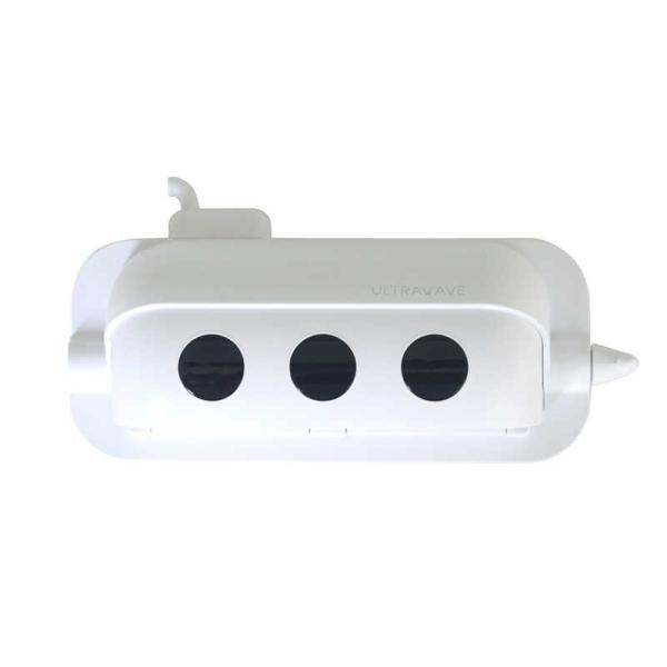ULTRAWAVE　サブマリン歯ブラシ防水除菌ホルダー 4本収納 ホワイト　FF-SST3