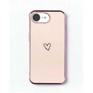 iPhone 16e キラリンハートケース ピンク