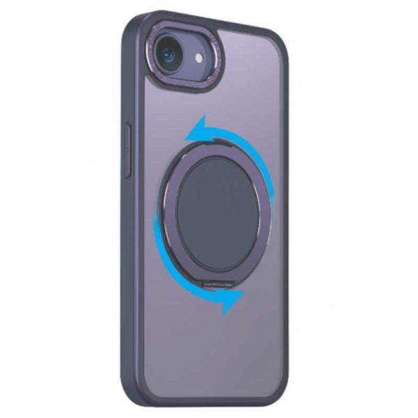 インテリオル　IPHONE16E 360°回転するリング付きマットケース COCO case ディー...