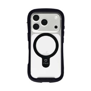 HAMEE　iPhone17 Pro iFace Reflection MagSynq 強化ガラスクリアケース ブラック　IP17PIFACERFTMGBK