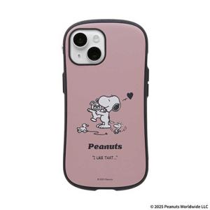 HAMEE　［iPhone 15/14/13専用］PEANUTS/ピーナッツ iFace First Class MagSynqケース iFace くすみピンク/クマのぬいぐるみ　41-186637