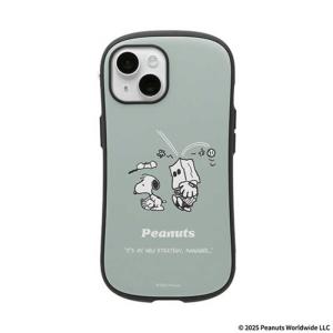 HAMEE　［iPhone 15/14/13専用］PEANUTS/ピーナッツ iFace First Class MagSynqケース iFace くすみグリーン/野球　41-186651
