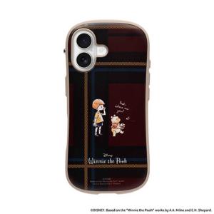 HAMEE　［iPhone 17専用］ディズニーキャラクター iFace First Class Cafe MagSynqケース iFace プー/チェック/レッド　41-187412