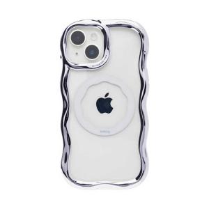 HAMEE　［iPhone 15/14/13専用］iFace BeBling MagSynq クリアケース シルバー　41-190177