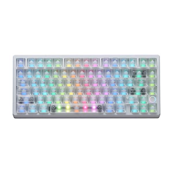 EVERGLIDE　Su75 Pro ラピッドトリガーキーボード ホワイト　EV-SU75PRO-W...