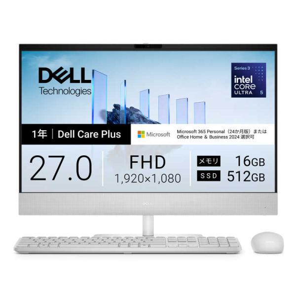 DELL　デル　デスクトップパソコン [ Copilot＋ PC / 27型 / Win11 Hom...