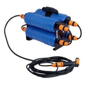 AKM 純水器 洗車用 10L容量 真鍮制ネジ口金 ホース2本付属 散水ノズル