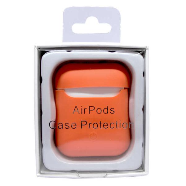 アイキューラボ　AirPods用 スマートシリコンカバー オレンジ　APSMSOR(オレン