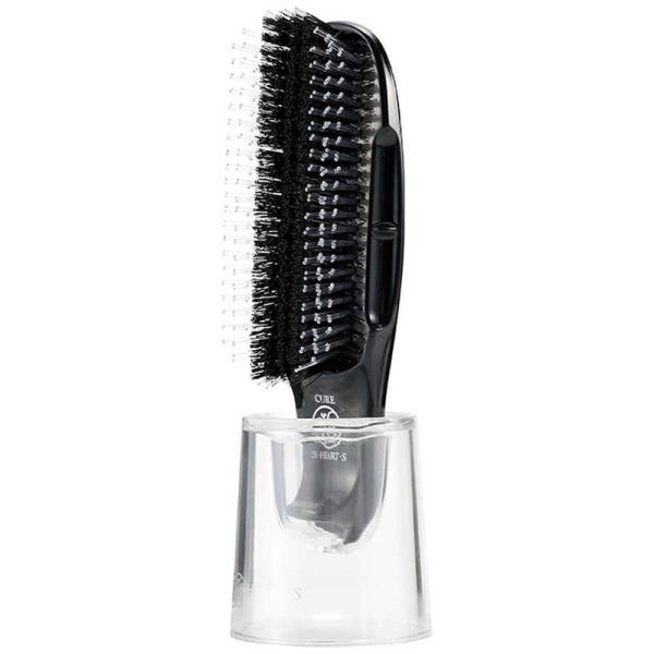 エスハートエス　スカルプブラシ キュアブラック(プロ仕様)スタンド付き　スカルプブラシキュアブラック...