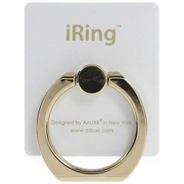 UNIQ　〔スマホリング〕 iRing Limited Edition ゴールドシャフト/パールホワ...
