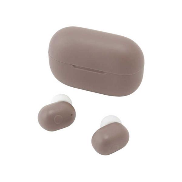 クオリティトラストジャパン　フルワイヤレスイヤホン ブラウン [ リモコン・マイク 対応 / ワイヤ...