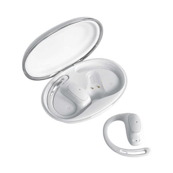 クオリティトラストジャパン　オープンイヤーワイヤレスイヤホン ホワイト　QB-082J WH