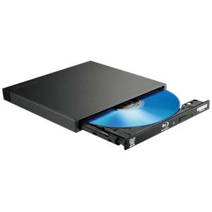 エレコム　ELECOM　外付け ブルーレイドライブ UHD BD対応 薄型 コンパクト 【 Windows Mac Chrome Surface 他対応 】 ブラック　LBD-PWB6U3CVBK