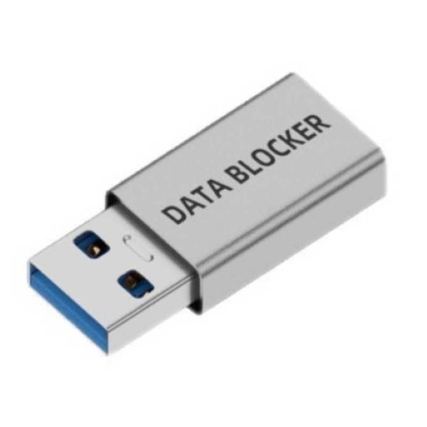 FSC　USB-A→USB-A データブロッカー シルバー　FS-DBAA01-SV