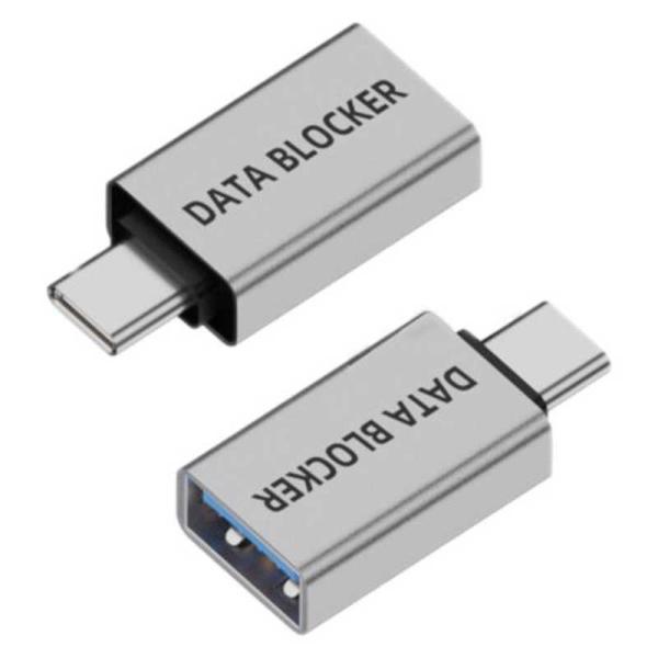 FSC　USB-A→Type-C データブロッカー シルバー　FS-DBAC01-SV