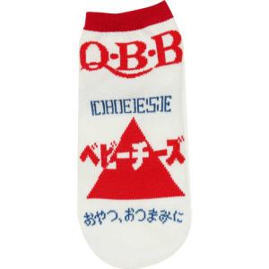 ジェイズプランニング　お菓子柄 ソックス Q・B・B ベビーチーズ プレーン　