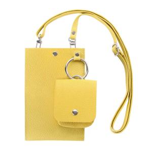 INGREM 汎用スマートフォン ショルダー スマホポーチ m1n1/イエロー イングレム ISHSP1/Y IS-HSP1/Y